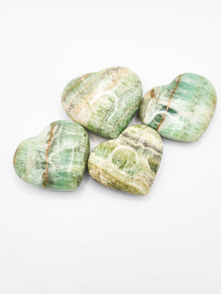 Kiwi Calcite Heart