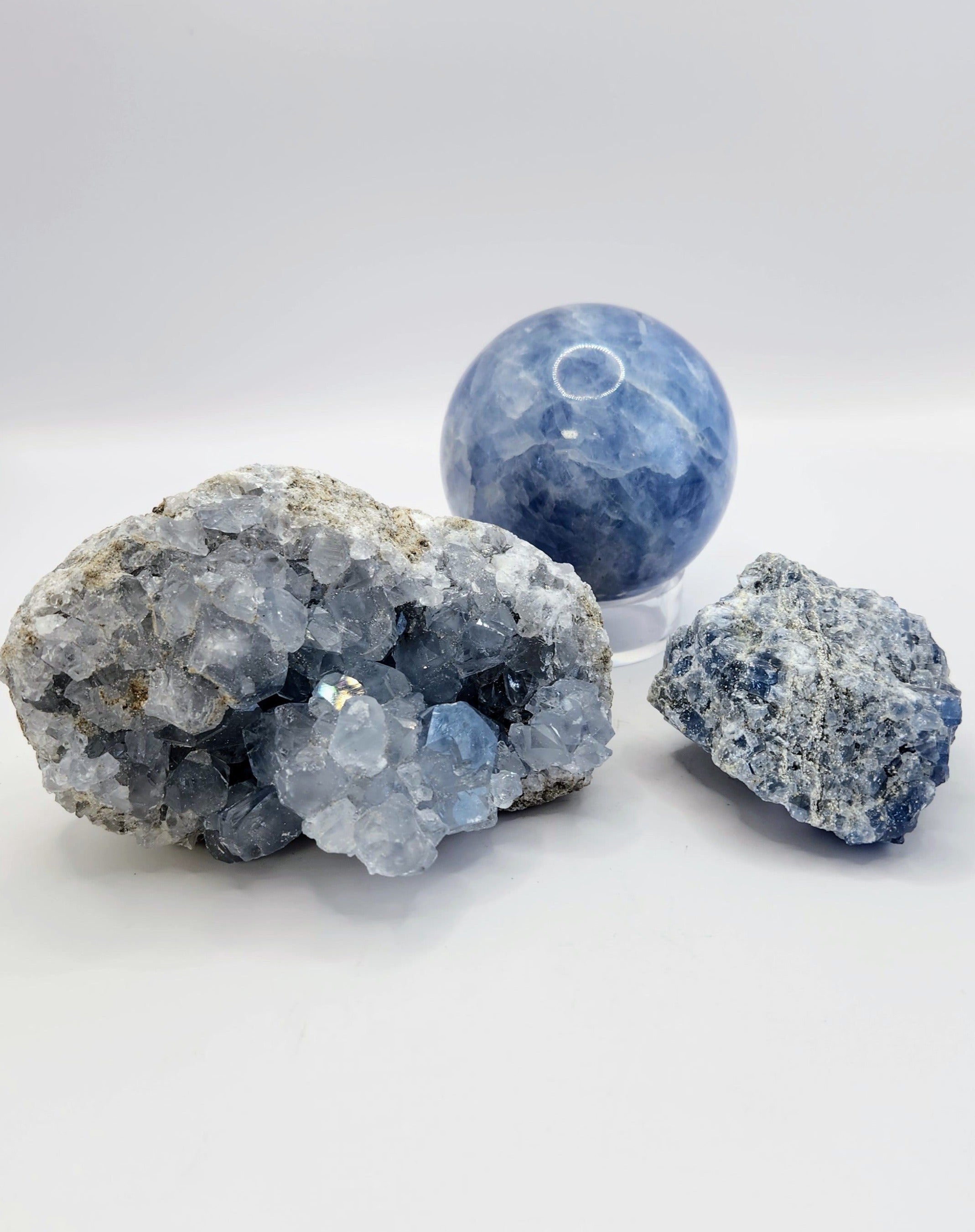 Blue Calcite Sphere