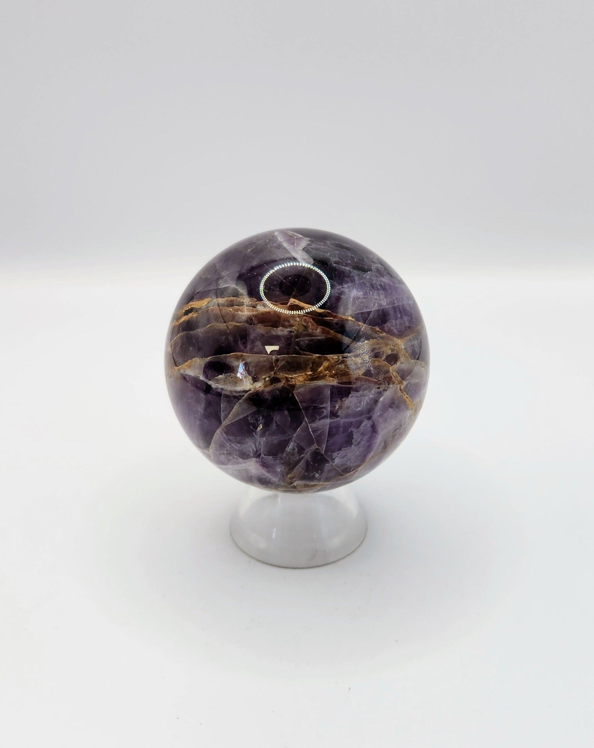 Chevron Amethyst Sphere