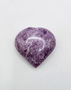 Lepidolite Puffy Heart