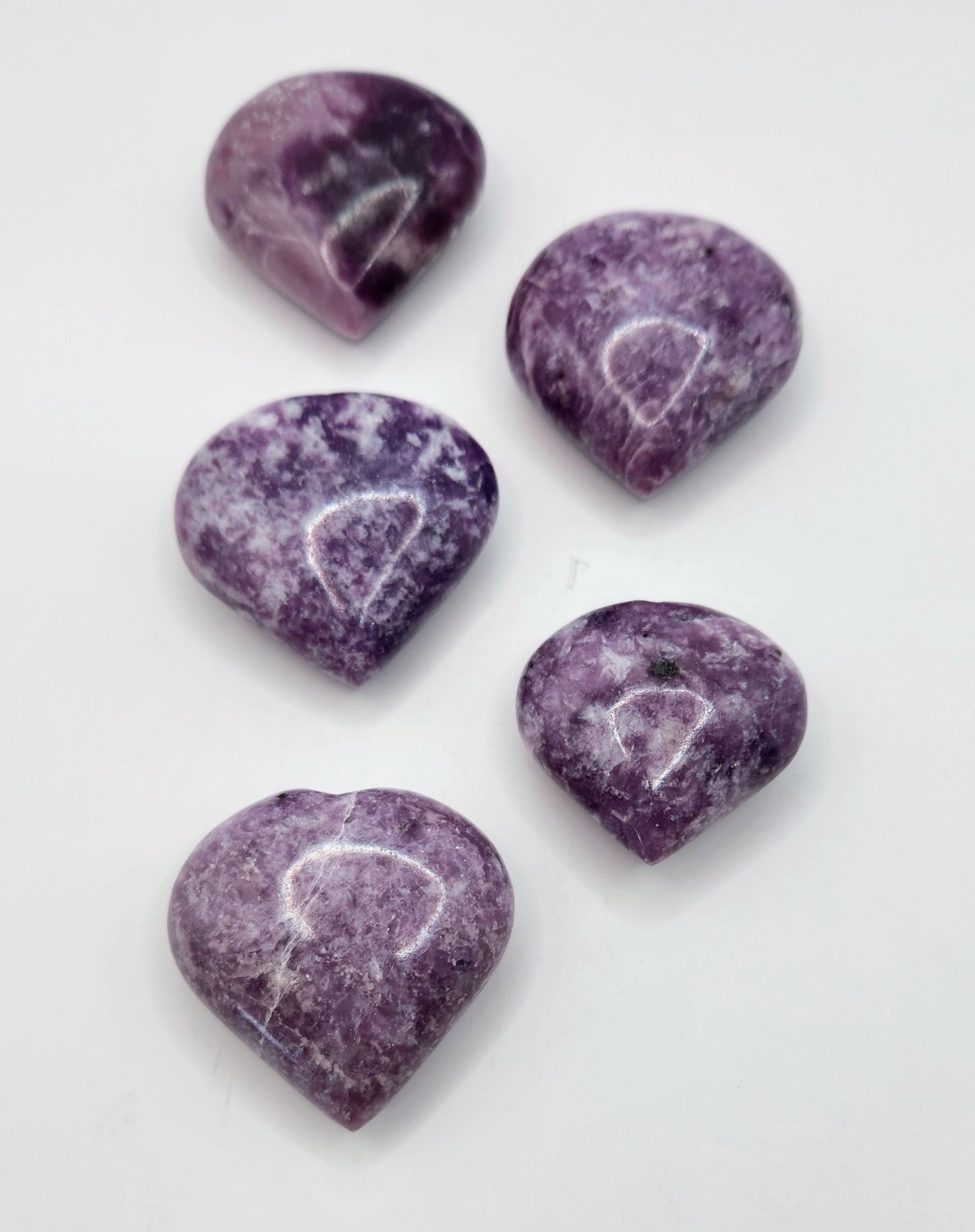 Lepidolite Puffy Heart