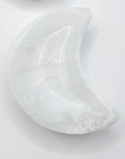 Selenite Moon Bowl