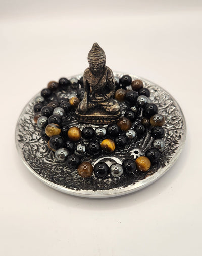 Tiger Eye, Black Onyx, and Hematite Bracelet