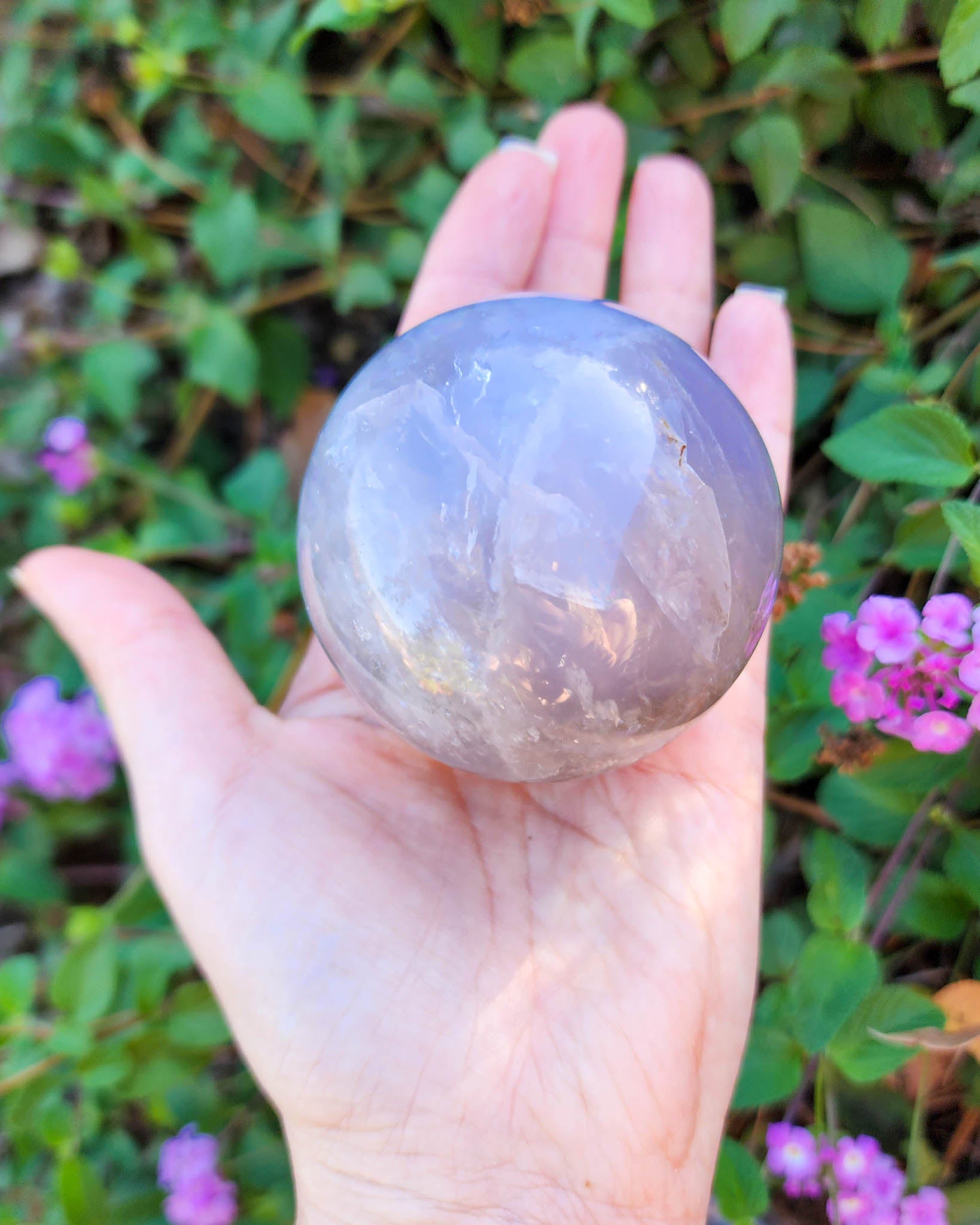 Blue Rose Quartz Sphere