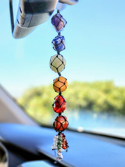 7 Chakra Hanging Crystal Charm