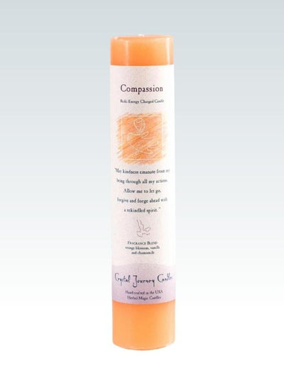 Reiki Charged Pillar Candle Compassion