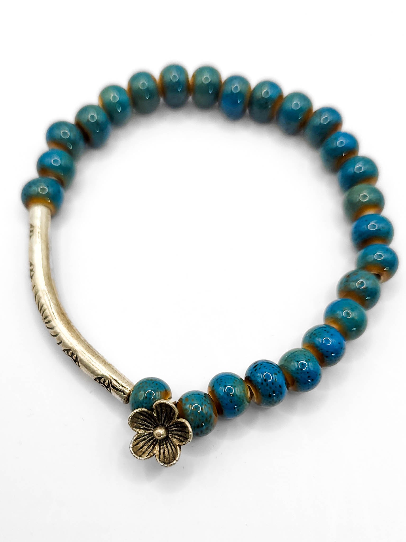 Flower Beaded Bracelet