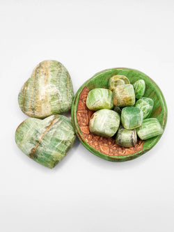 Kiwi Calcite Tumbled Stones