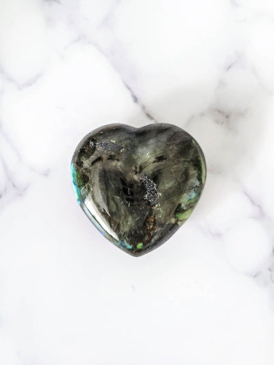 Labradorite Heart