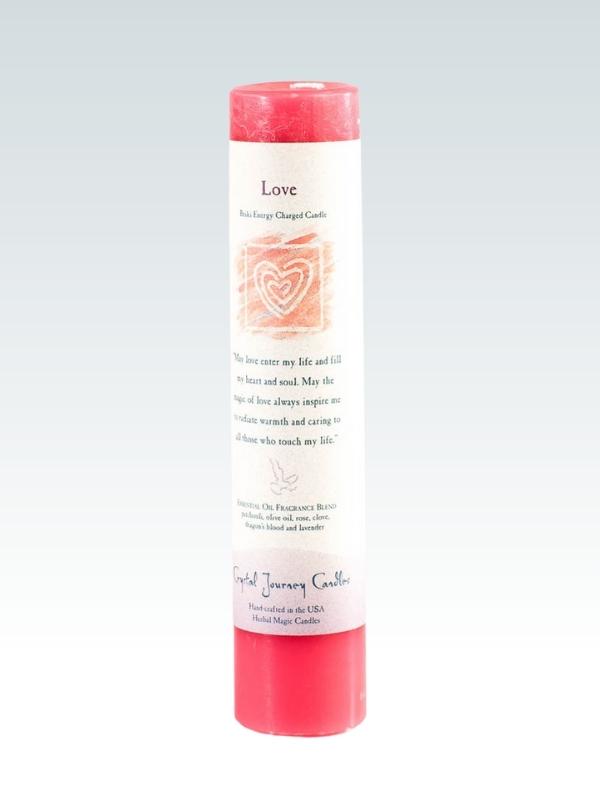Reiki Charged Pillar Candle Love