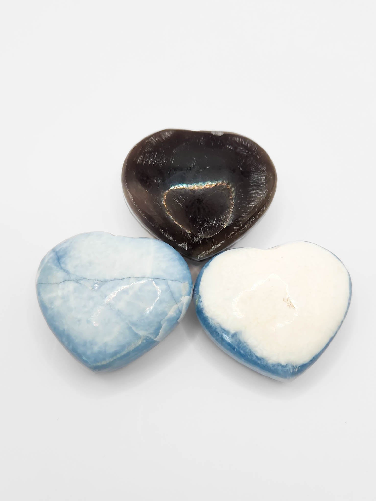 Owyhee Blue Opal Tumbled Heart