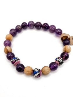Palo Santo Amethyst Bracelet