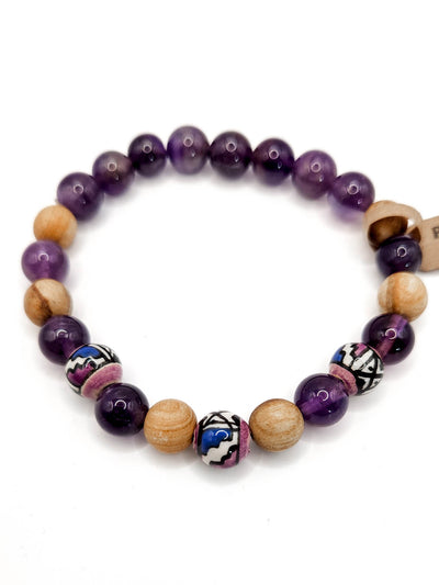 Palo Santo Amethyst Bracelet
