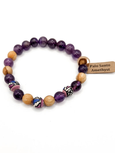 Palo Santo Amethyst Bracelet