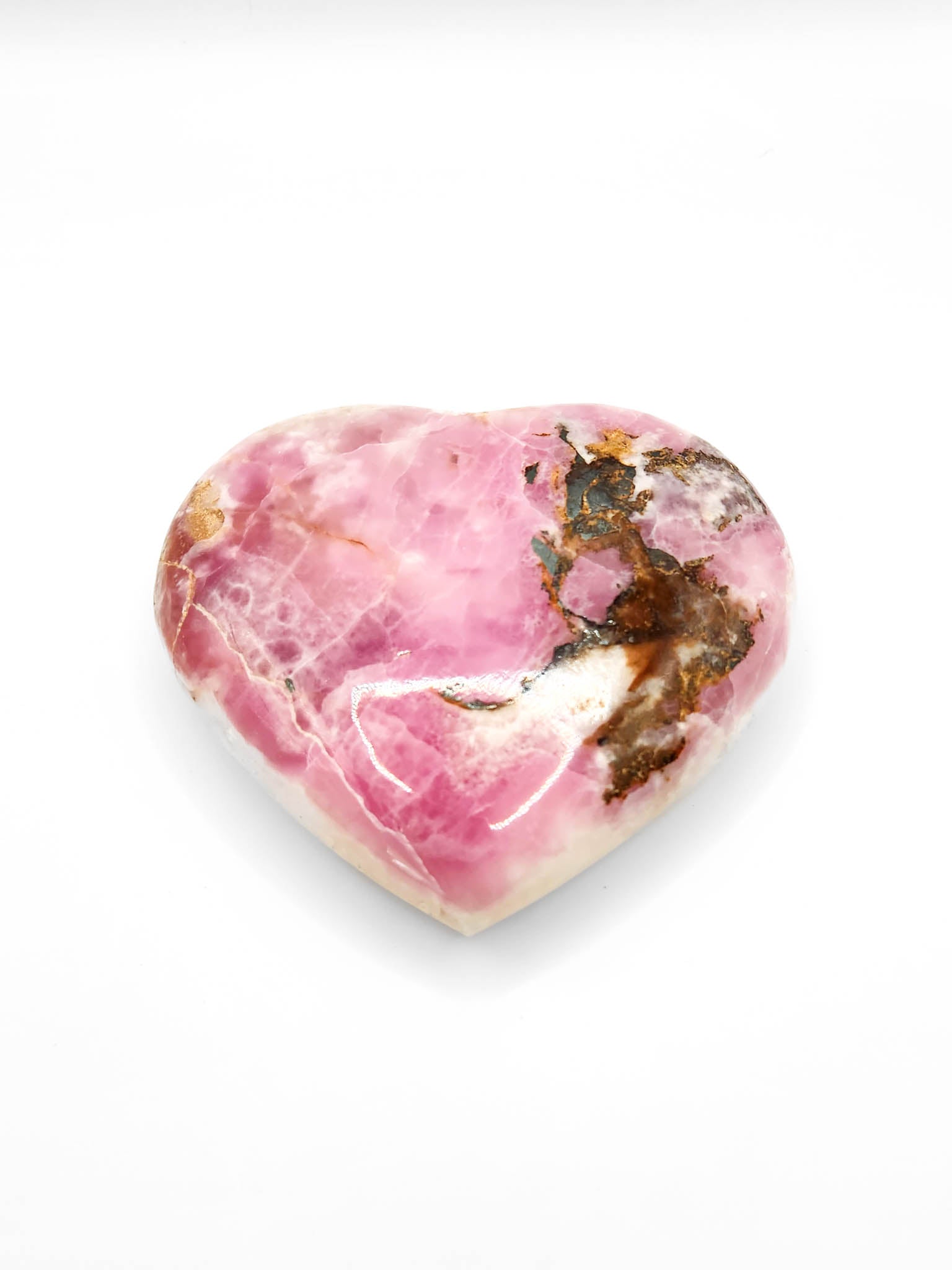 Pink Aragonite Heart