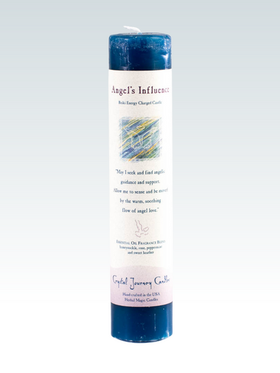Reiki Charged Pillar Candle Angel's Influence