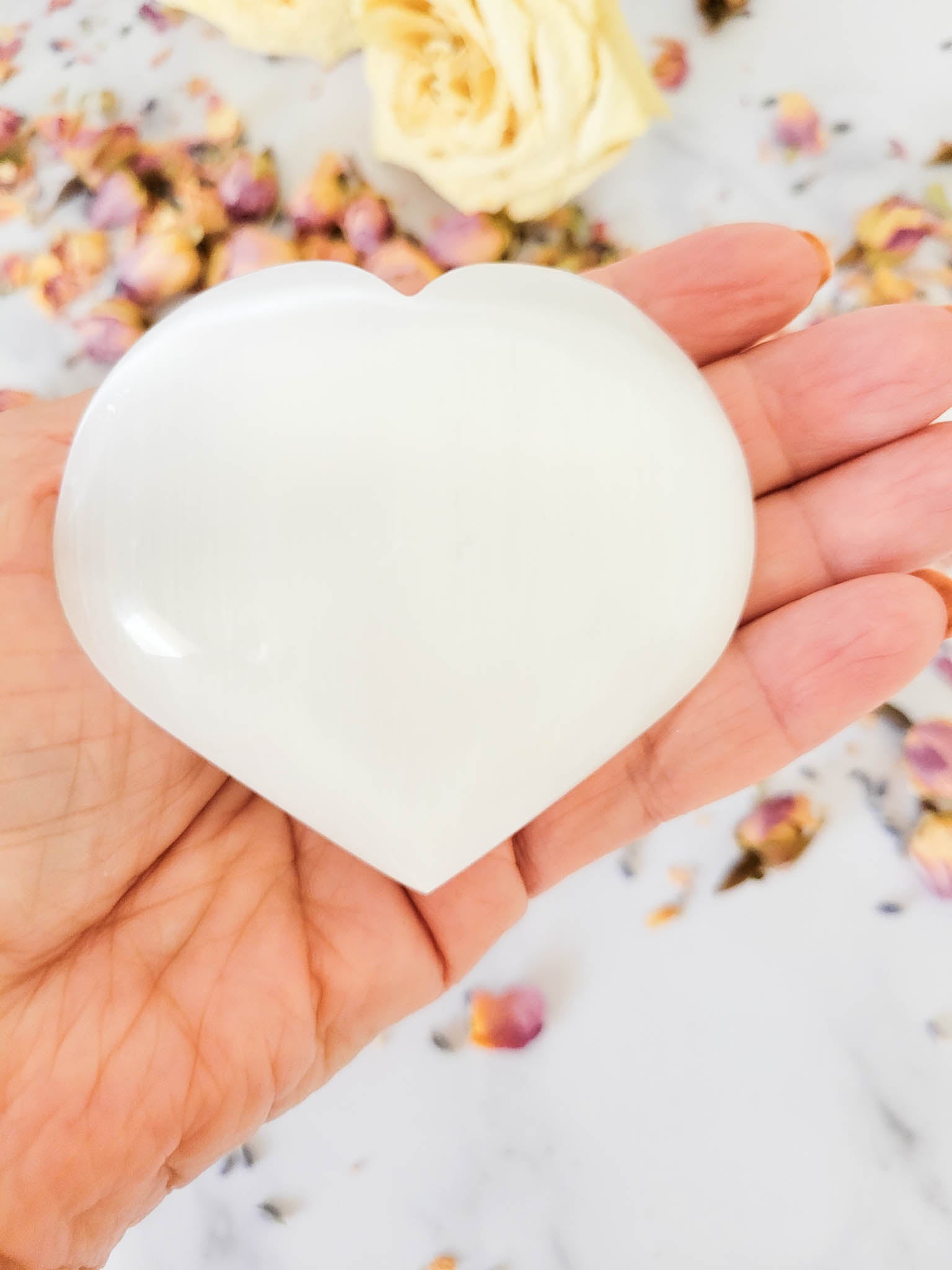 Selenite Heart