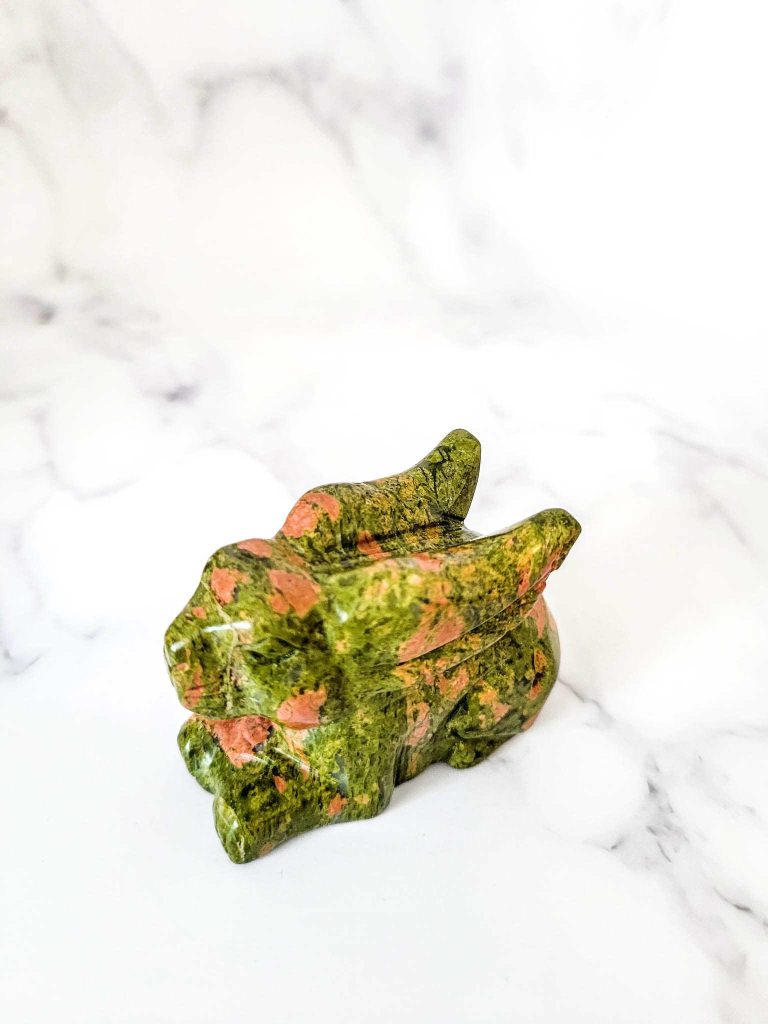 Unakite Crystal Rabbit Figurine