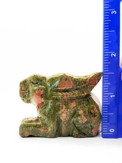 Unakite Crystal Rabbit Figurine