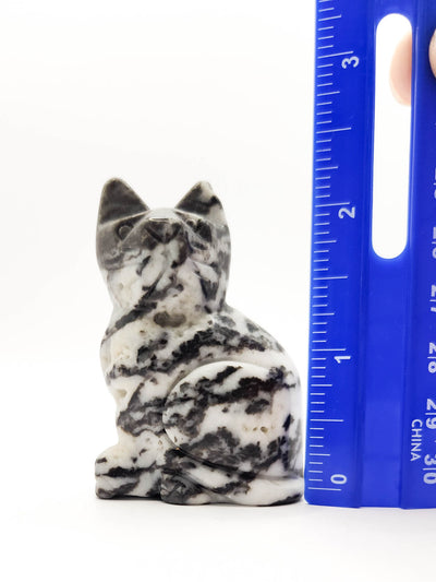 Zebra Stone Crystal Figurine